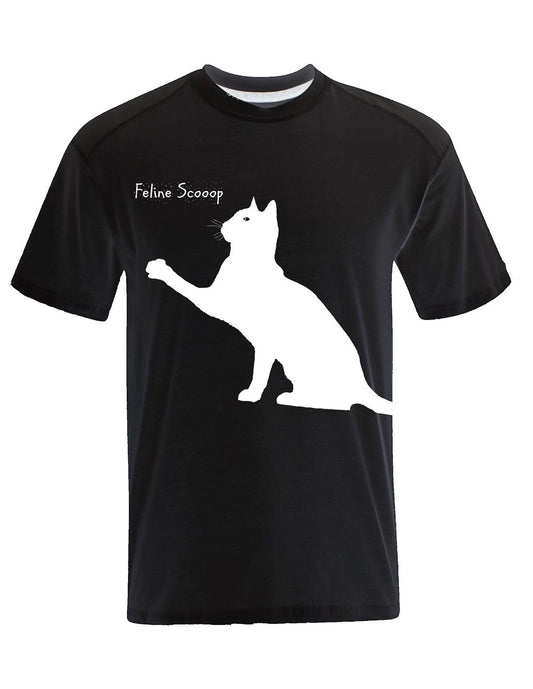 Feline Scooop T-Shirt Black Medium