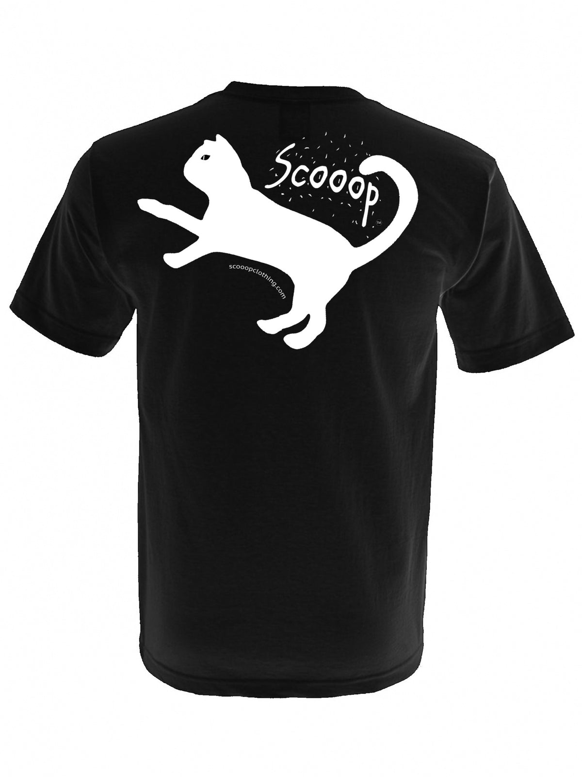 Feline Scooop T-shirt in black - back