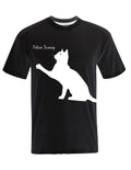 Feline Scooop T-shirt in black - front