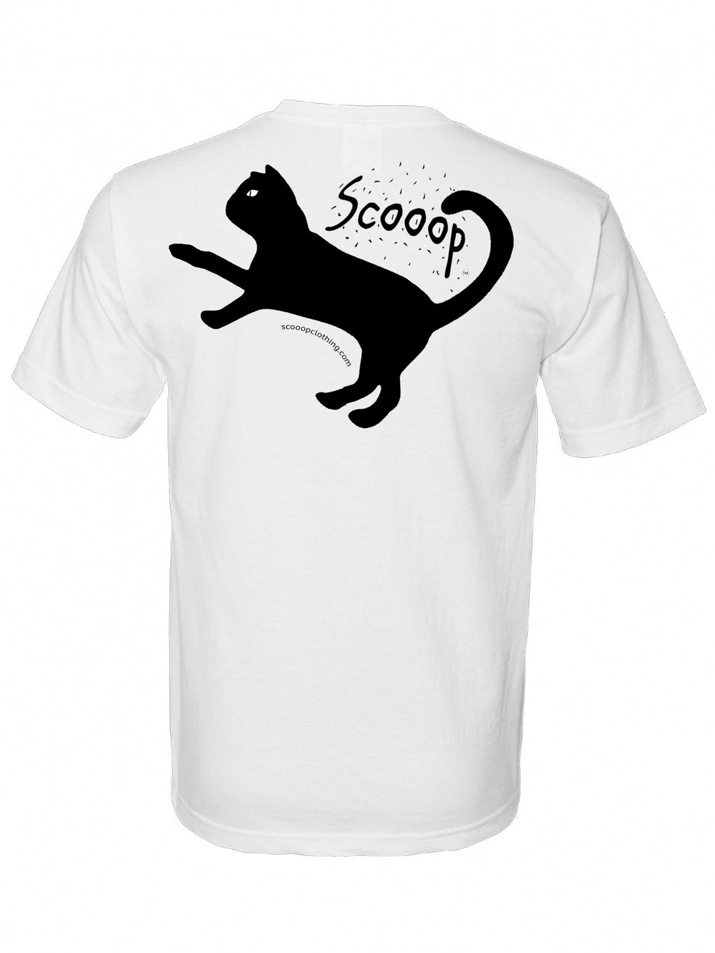 Feline Scooop T-shirt in white - back