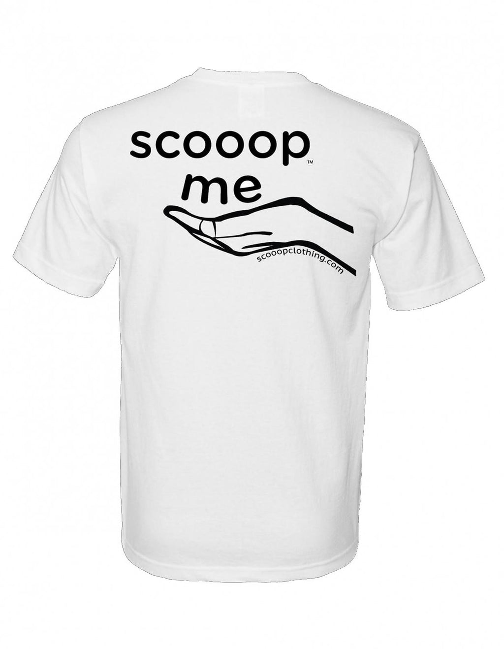 Scooop'm T-shirt in white - back