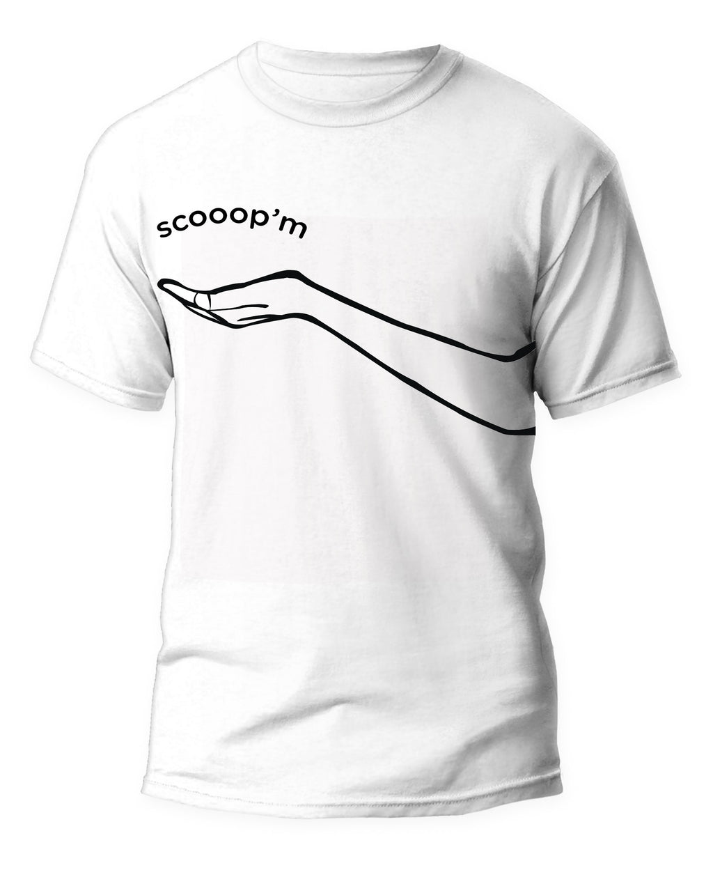 Scooop'm T-shirt in white - front