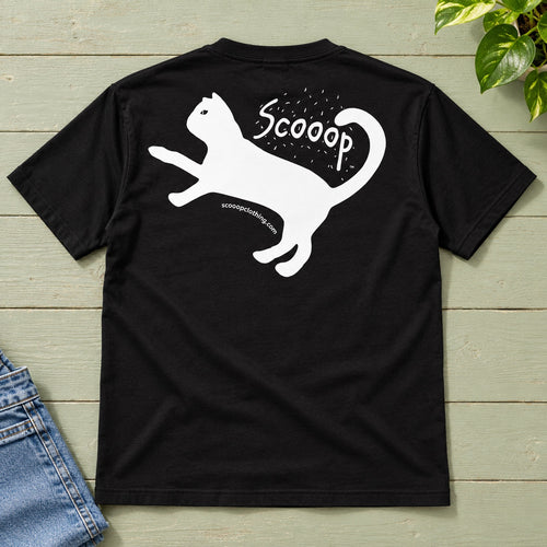 Feline Scooop black T-shirt — back