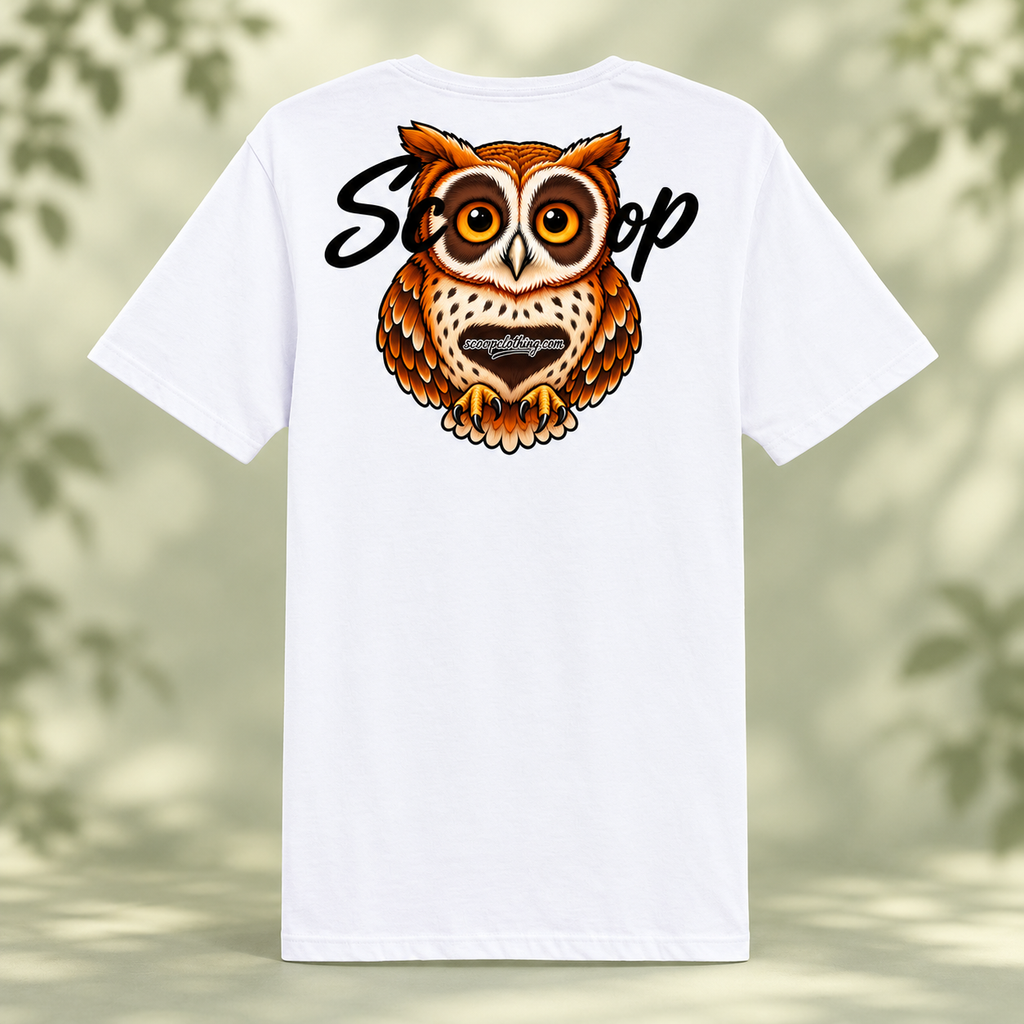 White Bird Scooop Color shirt, back view
