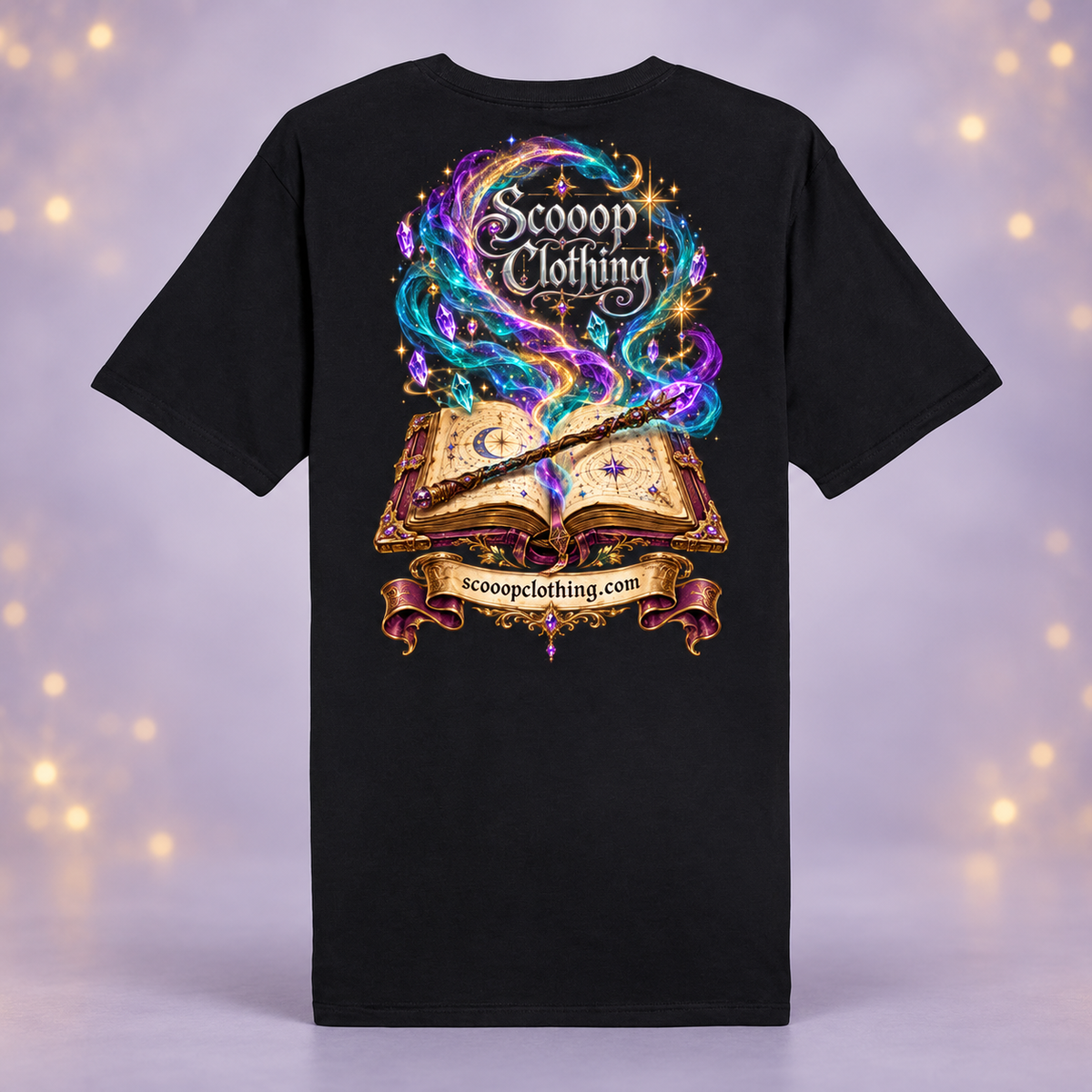 Black Magic Scooop Color shirt, back view