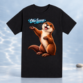 Black Otter Scooop Color shirt, front view